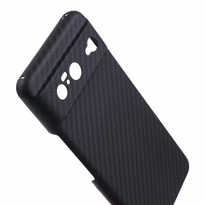 Aramid Fiber Phone Cover for Google Pixel 8 Case 1500D Coarse Texture Black Phone Shell Precise Lens Cutout