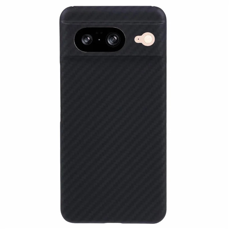 For Google Pixel 8 Case 1500D Coarse Texture Black Aramid Fiber Carbon Fiber Texture Phone Cover (Precise Cutout)
