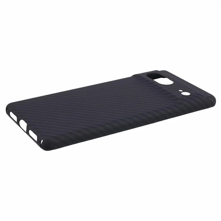 Aramid Fiber Slim Case for Google Pixel 7 5G Case 1500D Coarse Texture Black Phone Cover (Big Rear Lens Hole)