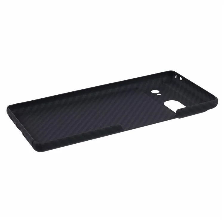 Aramid Fiber Slim Case for Google Pixel 7 5G Case 1500D Coarse Texture Black Phone Cover (Big Rear Lens Hole)