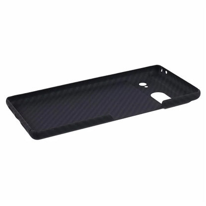 Aramid Fiber Slim Case for Google Pixel 7 5G Case 1500D Coarse Texture Black Phone Cover (Big Rear Lens Hole)
