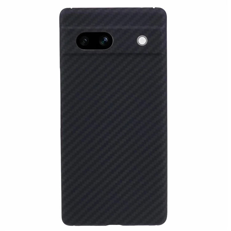 Aramid Fiber Phone Case for Google Pixel 7a Cover 1500D Coarse Texture Carbon Fiber Back Shell with Precise Cutout