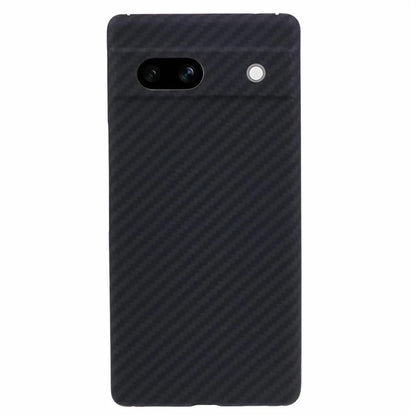 Aramid Fiber Phone Case for Google Pixel 7a Cover 1500D Coarse Texture Carbon Fiber Back Shell with Precise Cutout
