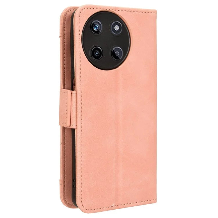 For Realme 11 4G (159.9x73.3x7.95mm) Wallet Case PU Leather Multiple Card Slots  Phone Cover