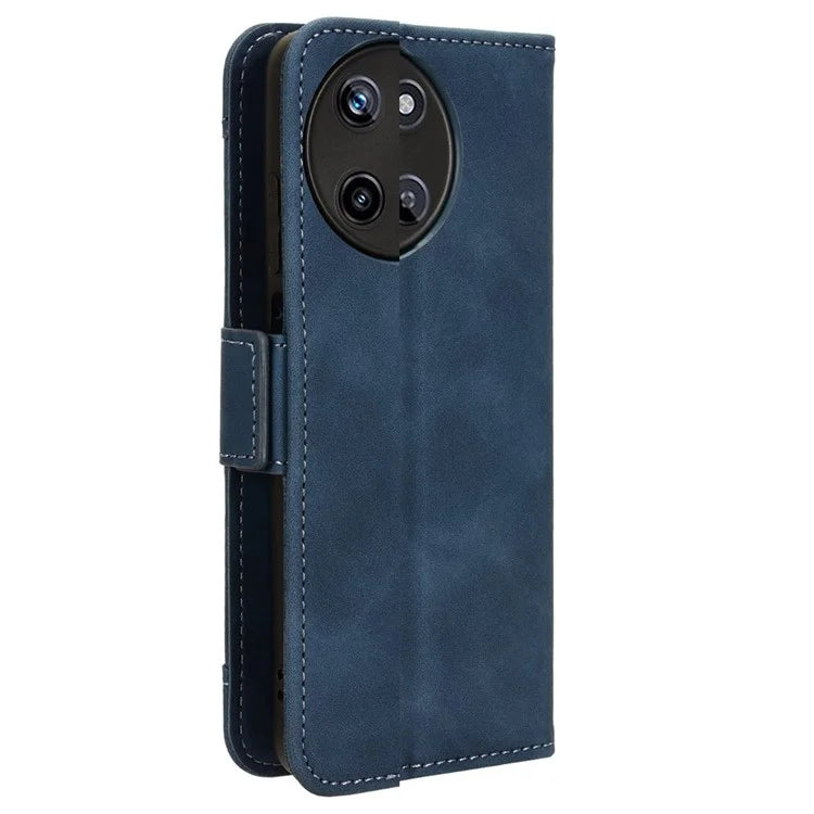 For Realme 11 4G (159.9x73.3x7.95mm) Wallet Case PU Leather Multiple Card Slots  Phone Cover