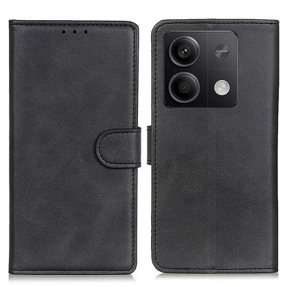 For Xiaomi Redmi Note 13 5G / 13 5G (China) Case Cowhide Texture PU Leather Stand Phone Cover