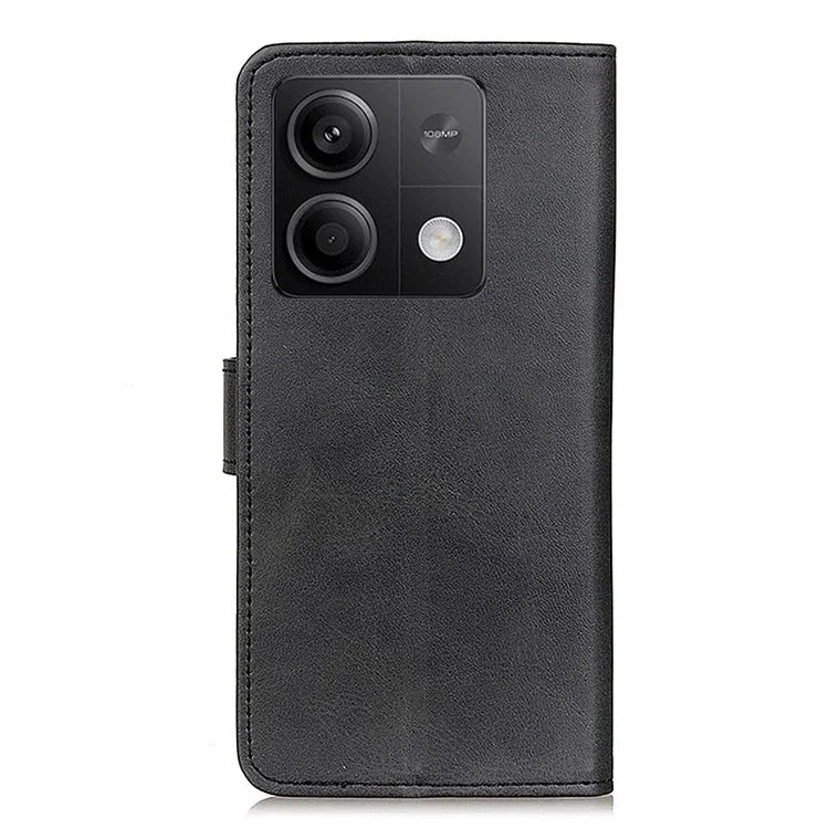 For Xiaomi Redmi Note 13 5G / 13 5G (China) Case Cowhide Texture PU Leather Stand Phone Cover
