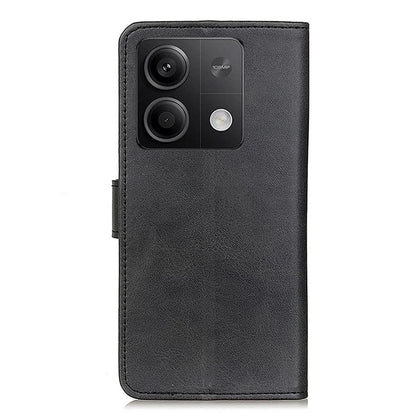 For Xiaomi Redmi Note 13 5G / 13 5G (China) Case Cowhide Texture PU Leather Stand Phone Cover