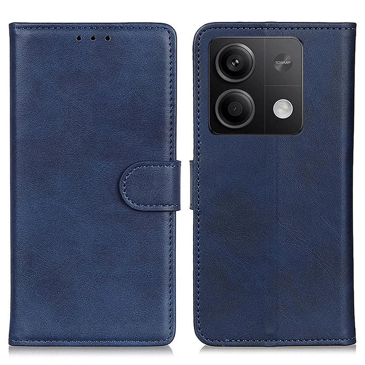For Xiaomi Redmi Note 13 5G / 13 5G (China) Case Cowhide Texture PU Leather Stand Phone Cover