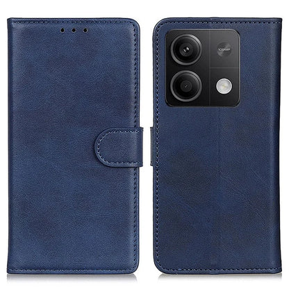 For Xiaomi Redmi Note 13 5G / 13 5G (China) Case Cowhide Texture PU Leather Stand Phone Cover
