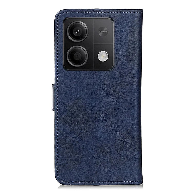 For Xiaomi Redmi Note 13 5G / 13 5G (China) Case Cowhide Texture PU Leather Stand Phone Cover
