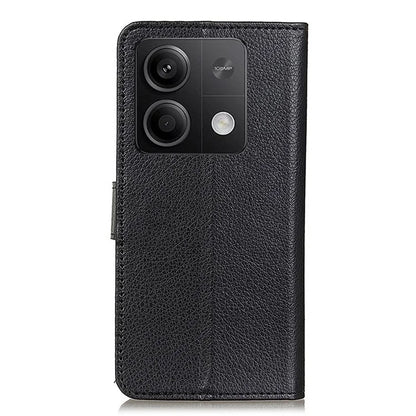 For Xiaomi Redmi Note 13 5G / 13 5G (China) Case PU Leather Litchi Texture Flip Wallet Phone Protector