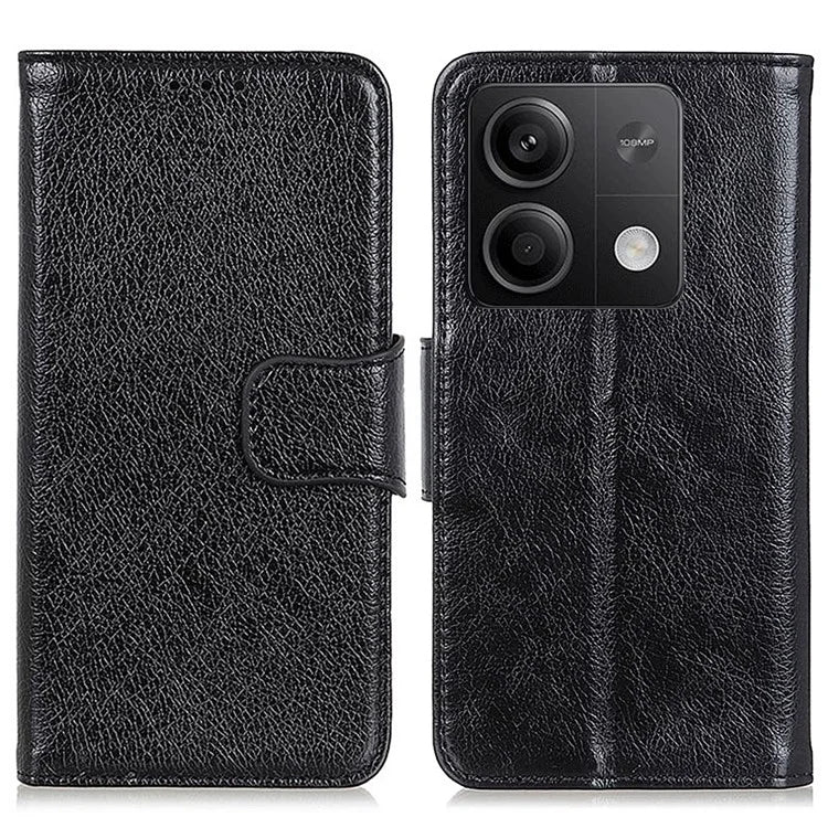 For Xiaomi Redmi Note 13 5G / 13 5G (China) Case Nappa Texture Wallet Cover Split Leather Phone Shell
