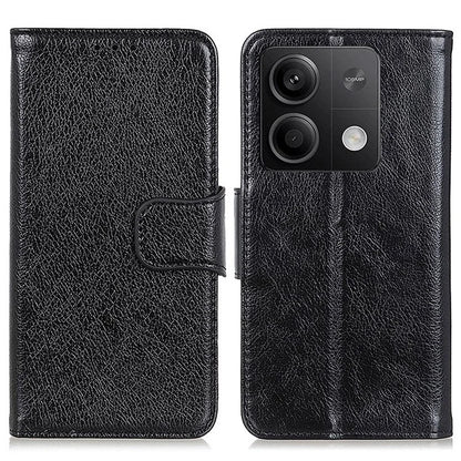 For Xiaomi Redmi Note 13 5G / 13 5G (China) Case Nappa Texture Wallet Cover Split Leather Phone Shell