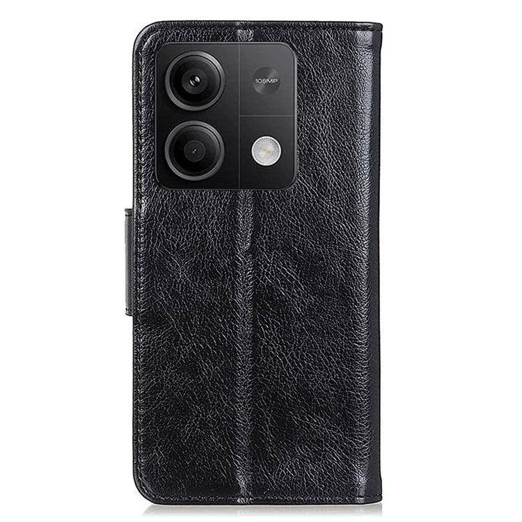 For Xiaomi Redmi Note 13 5G / 13 5G (China) Case Nappa Texture Wallet Cover Split Leather Phone Shell