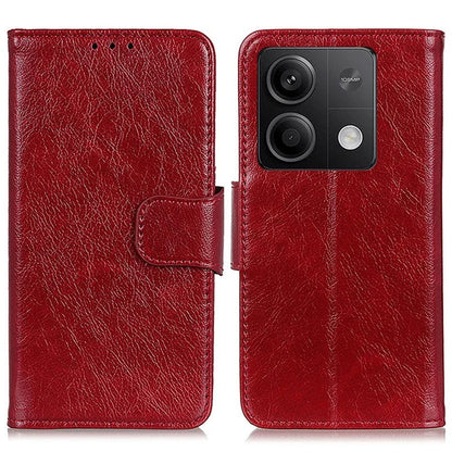 For Xiaomi Redmi Note 13 5G / 13 5G (China) Case Nappa Texture Wallet Cover Split Leather Phone Shell