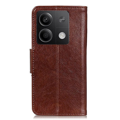 For Xiaomi Redmi Note 13 5G / 13 5G (China) Case Nappa Texture Wallet Cover Split Leather Phone Shell