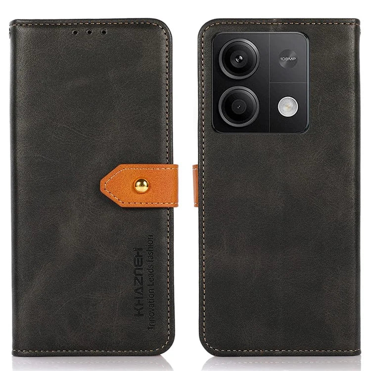 KHAZNEH For Xiaomi Redmi Note 13 5G / 13 5G (China) Phone Case PU Leather Wallet Stand Phone Cover Shell