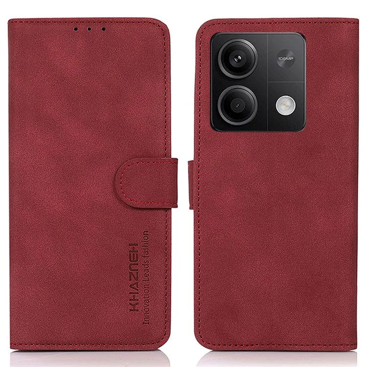 KHAZNEH For Xiaomi Redmi Note 13 5G/13 5G (China) Case PU Leather Wallet Stand Phone Protector