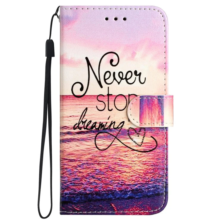 For Samsung Galaxy A35 5G Magnetic Case Pattern Printing PU Leather Phone Stand Cover