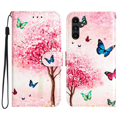 For Samsung Galaxy A35 5G Magnetic Case Pattern Printing PU Leather Phone Stand Cover