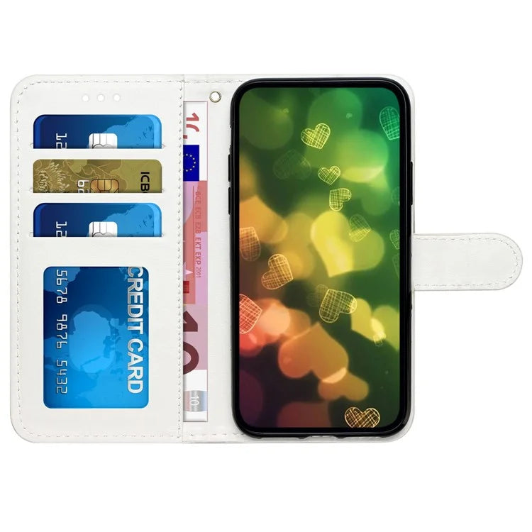 For Samsung Galaxy A35 5G Magnetic Case Pattern Printing PU Leather Phone Stand Cover