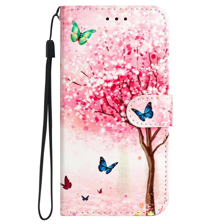 For Samsung Galaxy A35 5G Magnetic Case Pattern Printing PU Leather Phone Stand Cover