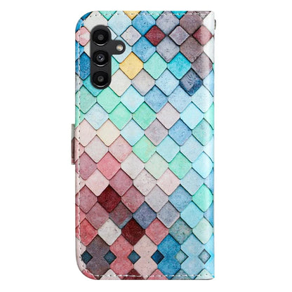 For Samsung Galaxy A35 5G Magnetic Case Pattern Printing PU Leather Phone Stand Cover