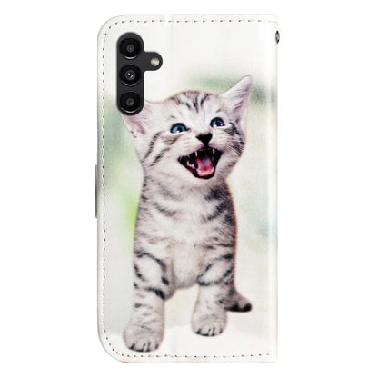 For Samsung Galaxy A35 5G Magnetic Case Pattern Printing PU Leather Phone Stand Cover