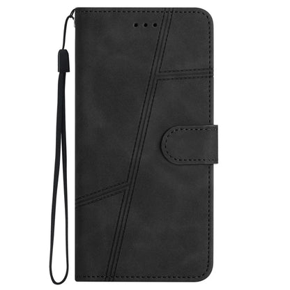 For Samsung Galaxy A35 5G Phone Case Lines Imprinted Leather Wallet Cover