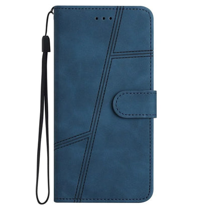 For Samsung Galaxy A35 5G Phone Case Lines Imprinted Leather Wallet Cover