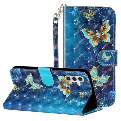 For Samsung Galaxy A35 5G Case 3D Pattern Print Leather Wallet Cellphone Cover
