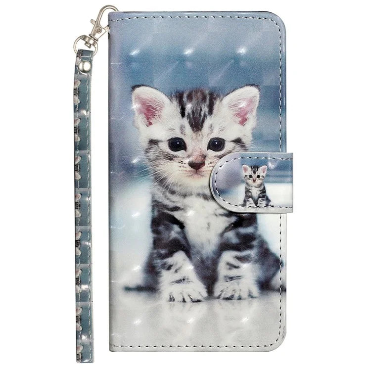 For Samsung Galaxy A35 5G Case 3D Pattern Print Leather Wallet Cellphone Cover