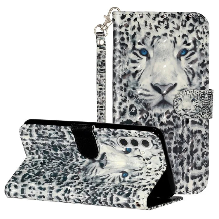 For Samsung Galaxy A35 5G Case 3D Pattern Print Leather Wallet Cellphone Cover
