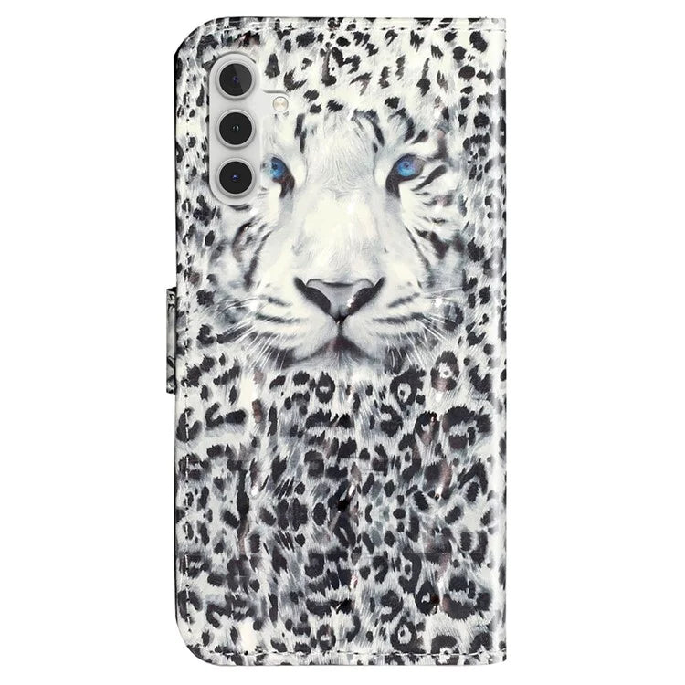 For Samsung Galaxy A35 5G Case 3D Pattern Print Leather Wallet Cellphone Cover