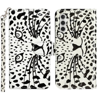 For Samsung Galaxy A35 5G Case 3D Pattern Print Leather Wallet Cellphone Cover Head