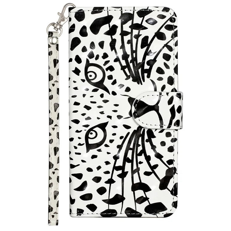 For Samsung Galaxy A35 5G Case 3D Pattern Print Leather Wallet Cellphone Cover Head