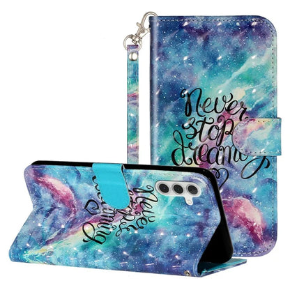 For Samsung Galaxy A35 5G Case 3D Pattern Print Leather Wallet Cellphone Cover