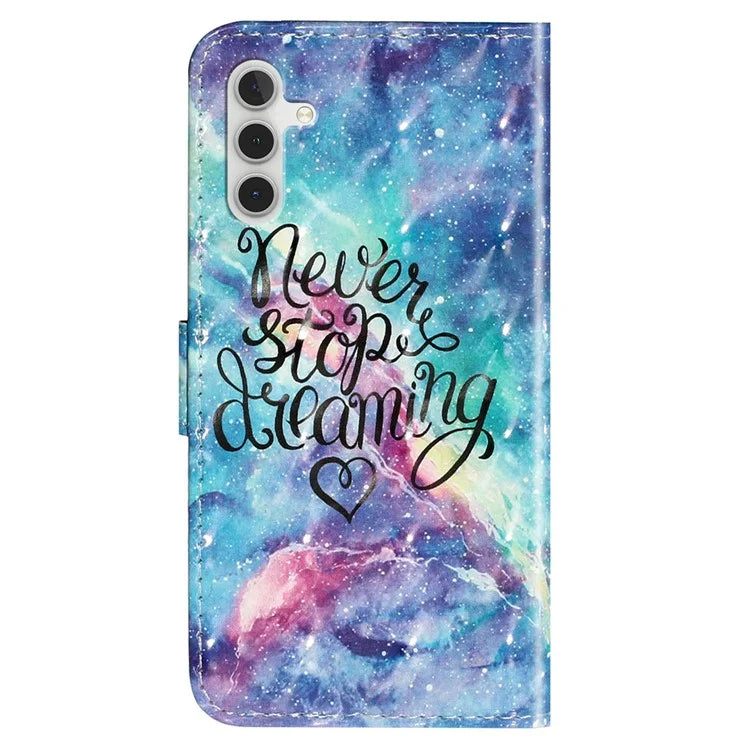 For Samsung Galaxy A35 5G Case 3D Pattern Print Leather Wallet Cellphone Cover