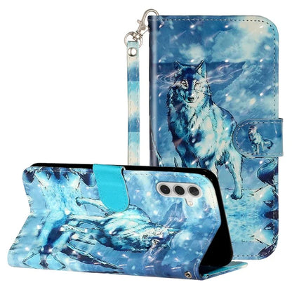 For Samsung Galaxy A35 5G Case 3D Pattern Print Leather Wallet Cellphone Cover