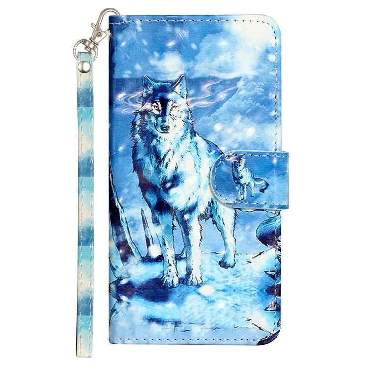 For Samsung Galaxy A35 5G Case 3D Pattern Print Leather Wallet Cellphone Cover