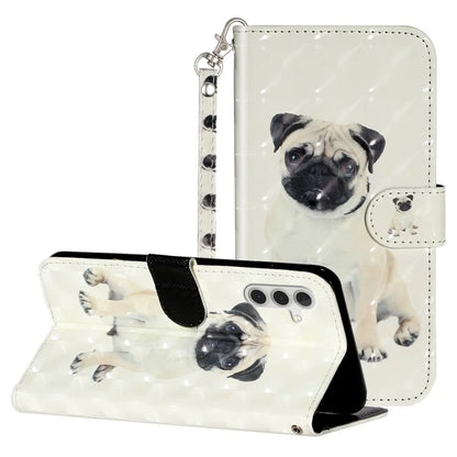 For Samsung Galaxy A35 5G Case 3D Pattern Print Leather Wallet Cellphone Cover