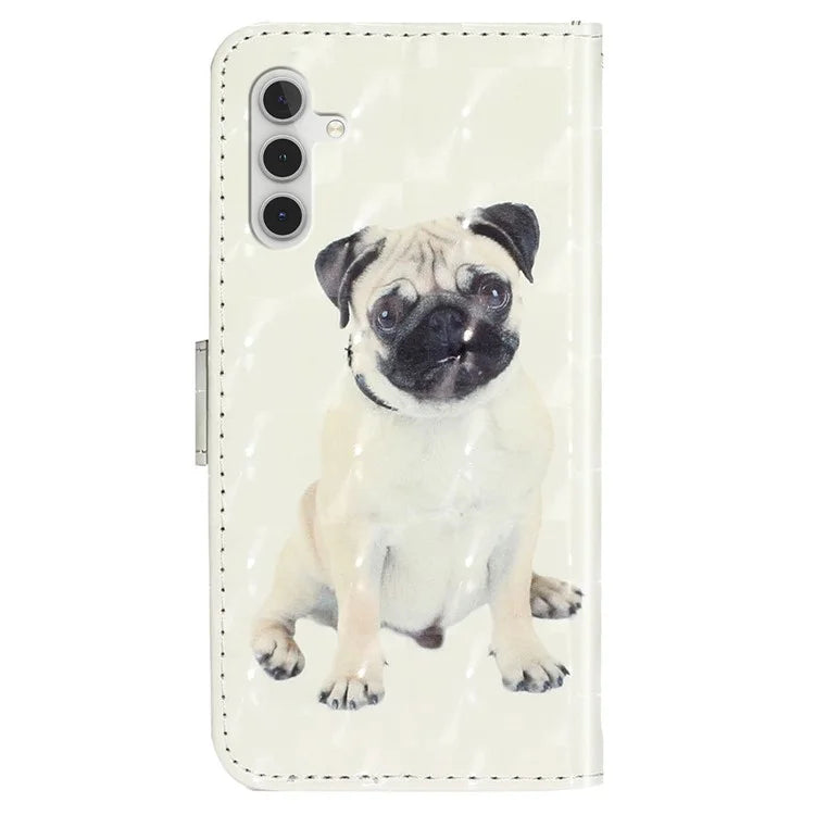 For Samsung Galaxy A35 5G Case 3D Pattern Print Leather Wallet Cellphone Cover
