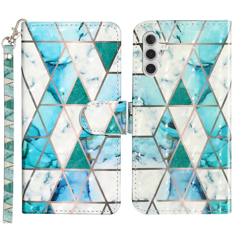For Samsung Galaxy A35 5G Case 3D Pattern Print Leather Wallet Cellphone Cover
