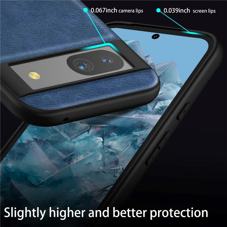 For Google Pixel 8a Retro Phone Case PU Leather+TPU+PC Cell Phone Cover