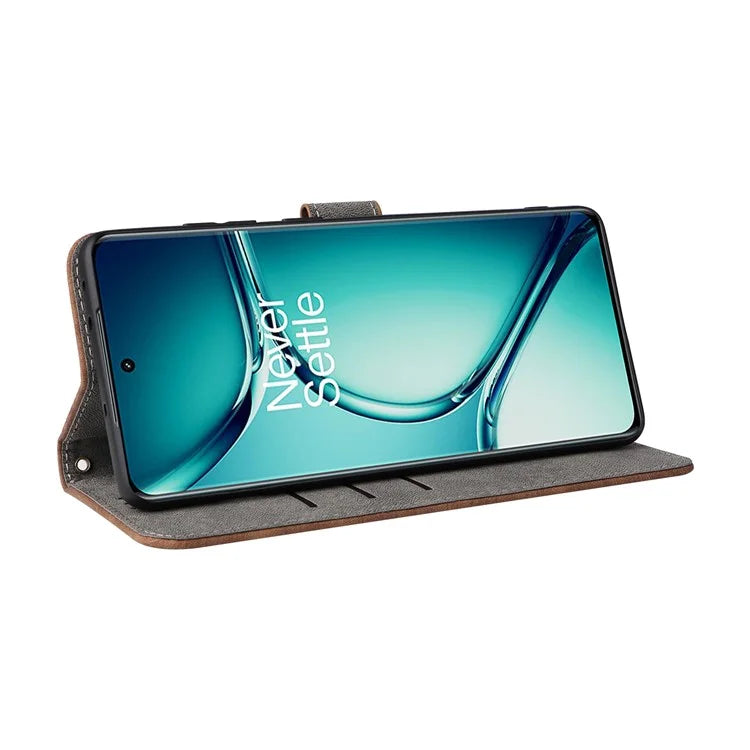 For OnePlus Ace 2 Pro 5G RFID Blocking Wallet Cell Phone Case PU Leather Shell with Strap
