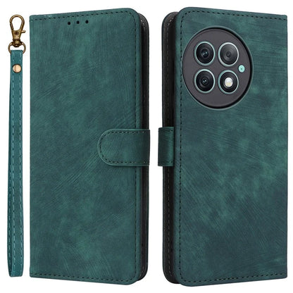 For OnePlus Ace 2 Pro 5G RFID Blocking Wallet Cell Phone Case PU Leather Shell with Strap