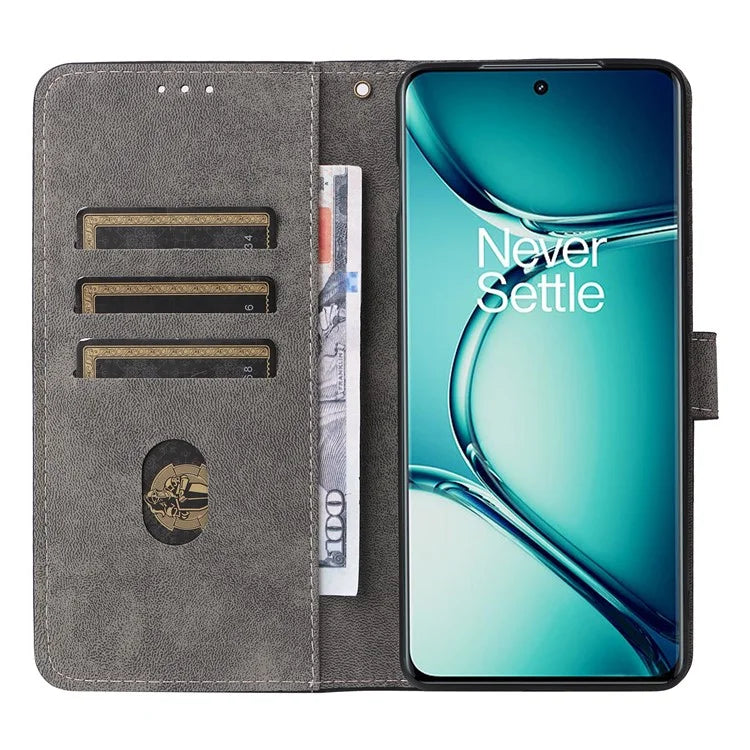 For OnePlus Ace 2 Pro 5G RFID Blocking Wallet Cell Phone Case PU Leather Shell with Strap