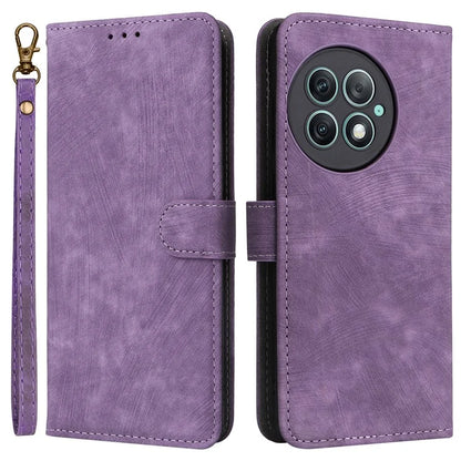 For OnePlus Ace 2 Pro 5G RFID Blocking Wallet Cell Phone Case PU Leather Shell with Strap