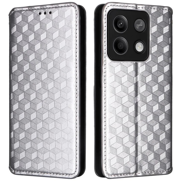For Xiaomi Redmi Note 13 Pro 5G / Poco X6 5G Cell Phone Case Imprinted Magnetic Closing Cover with Wallet